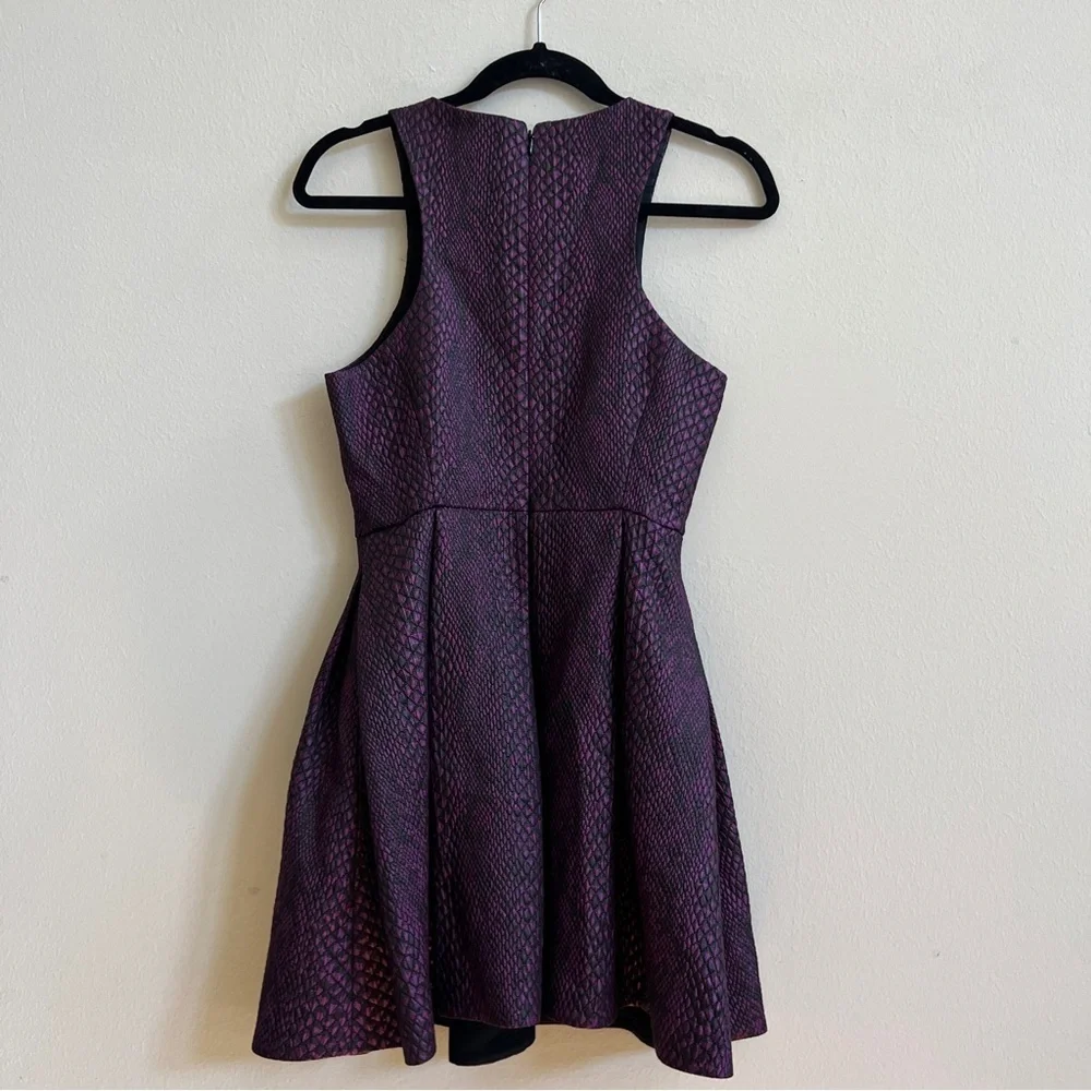 TIBI Snakeskin Print Jacquard Fit n Flare Dress - Picture 5 of 5